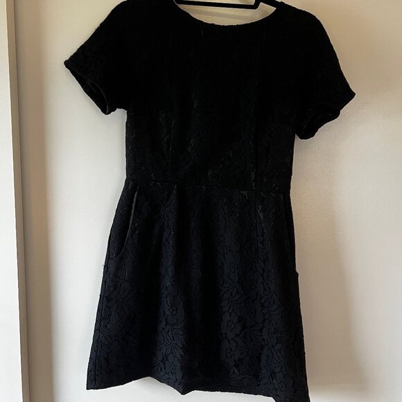 French Connection Lacey Black Dress - Picture 1 of 5